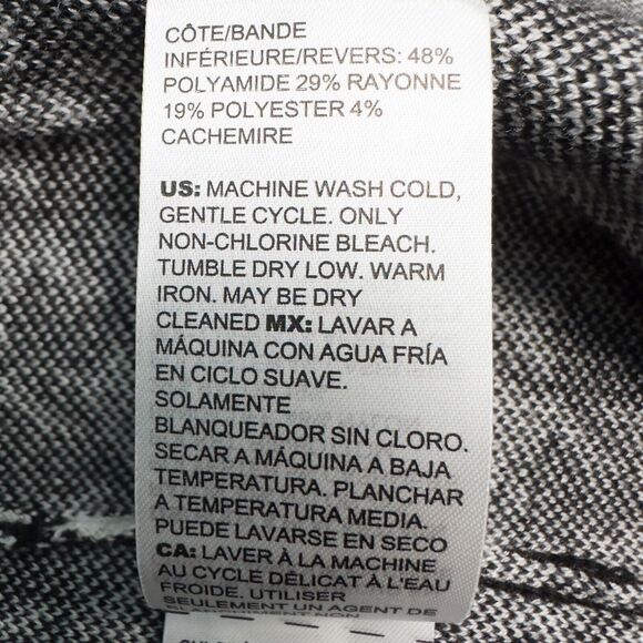 Chicos Houndstooth Cashmere Blend Long Cardigan Womens 1 Medium Black White - Picture 15 of 16